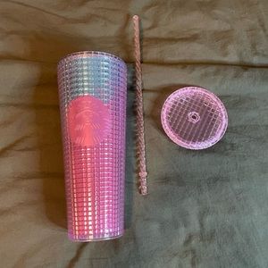 Starbucks cup with straw